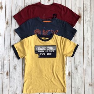 Boys’ Graphic T-Shirts (lot of 3). Gymboree sz 8